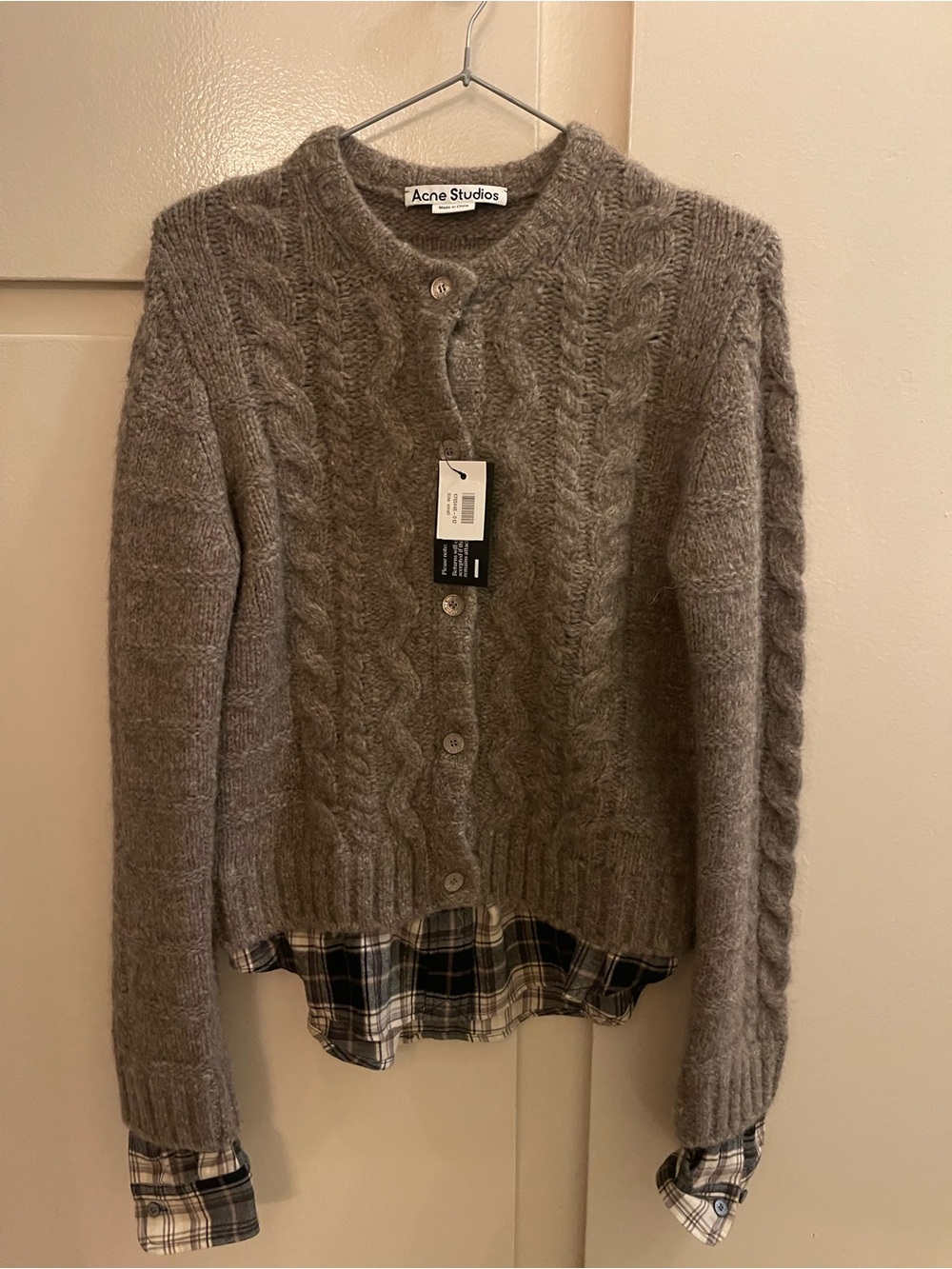 Acne Studios Fitted Layered Cardigan - Picture 2 of 9
